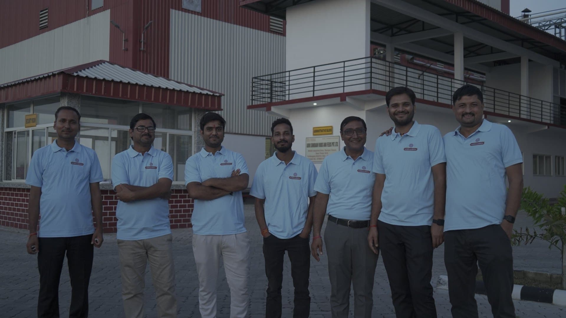 Members of the Mirrambika team at the Forbesganj facility